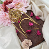 Vriksham Gold Look Alike Radha Krishna Vangi /Armlet-Red Green-G18516